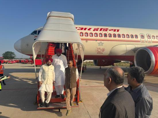 First flight from Delhi lands at Halwara Airport early morning