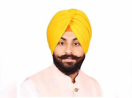 Minister Harjot Singh Bains greets people on Parkash Utsav of Sri Guru Ravidass Ji