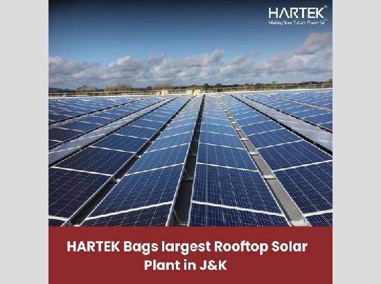 HARTEK bags largest Solar Plant in J&K