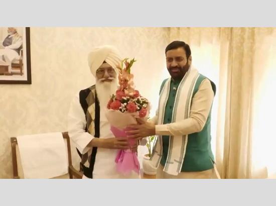 Breaking: Dera Beas Chief calls on Haryana CM Nayab Saini