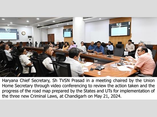 Haryana Govt preparing road map for implementing new criminal laws: CS TVSN Prasad
