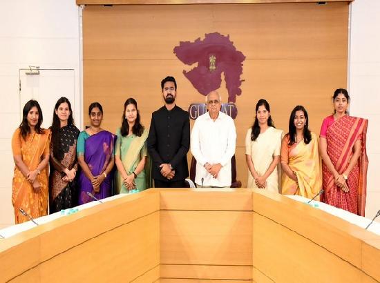 Probationary IAS officers of 2023 batch allocated to Gujarat cadre meet CM Bhupendra Patel