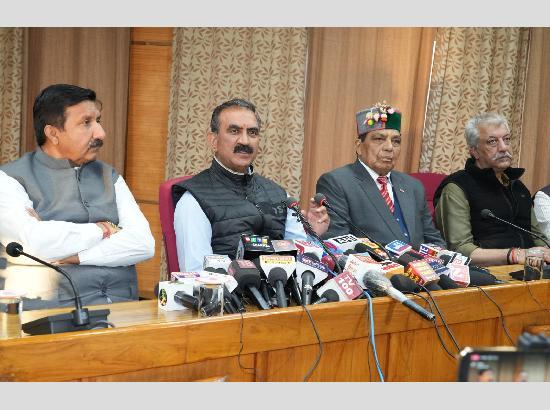 HP: CM Sukhu announces 4 % DA to employees and pensioners