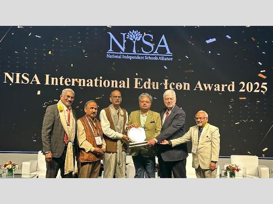 Dr. Anirudh Gupta honoured with  NISA Int'l  Edu Icon Award 2025