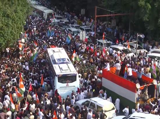 INDIA bloc protest: Thousands start foot march to Supreme Court demanding CEC's resignation