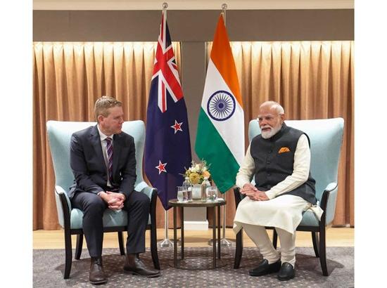 PM Modi, NZ Oppn leader Hipkins hold talks on strengthening bilateral ties