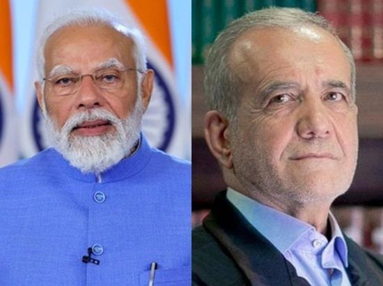 PM Modi congratulates Iran's newly-elected president Masoud Pezeshkian on his electoral win