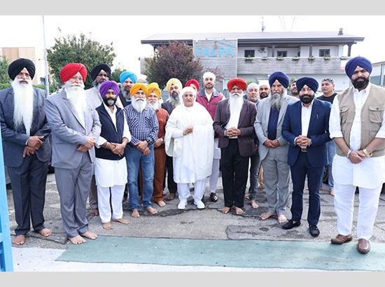 Bibi Jagir Kaur receives grand welcome from Sikh community during her visit to Italy