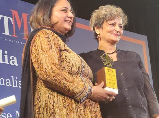 Jatinder Kaur Tur becomes first woman journalist from Punjab to win Chameli Devi Jain Award