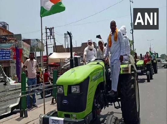 Jind farmers conduct tractor rally rehearsal ahead of Independence Day