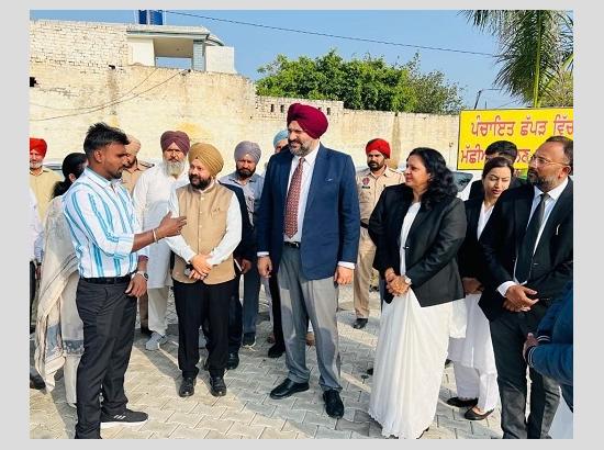 Justice Harpreet Singh Brar Conducts District Court Inspection and Visits Fatehgarh Chhanna  