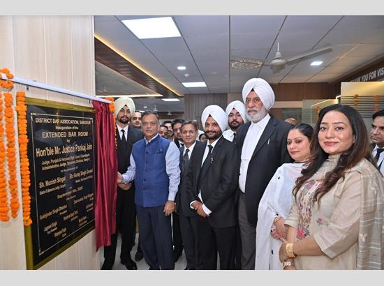 Justice Pankaj Jain inaugurates 'Mother’s Touch' Crèche, extended Bar room and utility shops at Sangrur District Courts