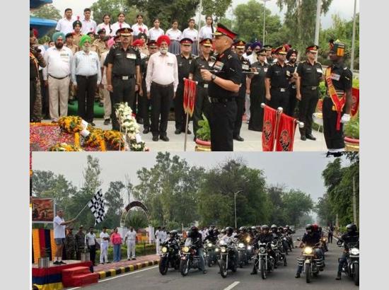 Golden Arrow Division pays tributes to brave martyrs on Kargil Vijay Divas, holds bike rally