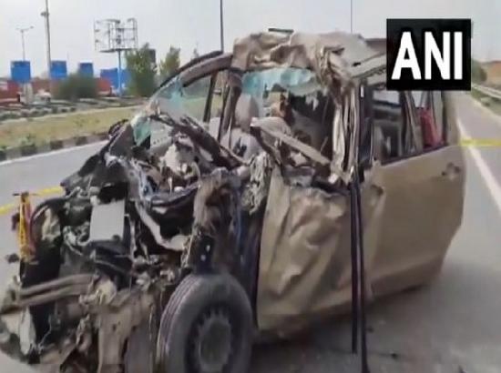 Haryana: 6 injured in truck-car collision on KMP expressway in Gurugram