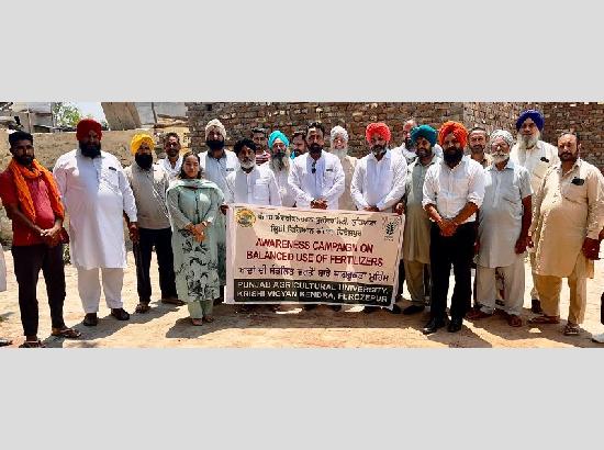 PAU-KVK urge farmers for balanced fertilizer use based on soil testing