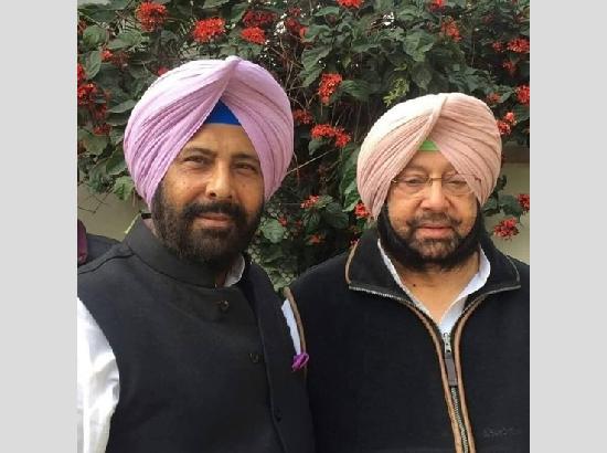 Capt Amarinder congratulates Kewal Singh Dhillon on appointment as Punjab BJP President