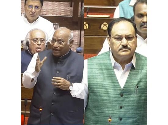 High-voltage RS face-off: Kharge demands punishment for 'unauthorized' police action; JP Nadda hits back, calls it 'normal law and order'