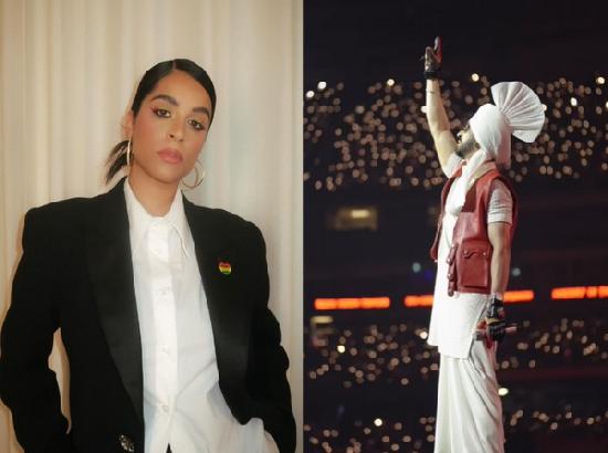 Lilly Singh grooves to Diljit Dosanjh's electrifying performance at Dil-Luminati Tour in T