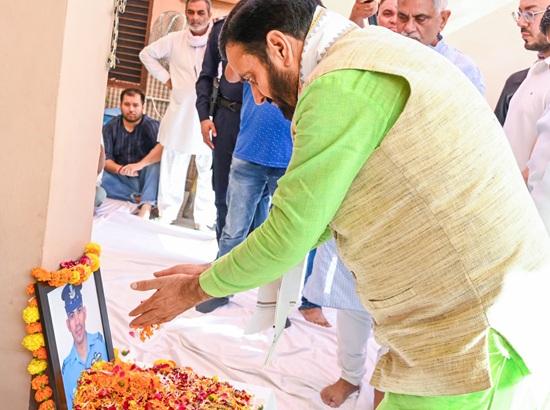Martyr Lokendra Singh Sindhu will always remain in our memories: Haryana CM