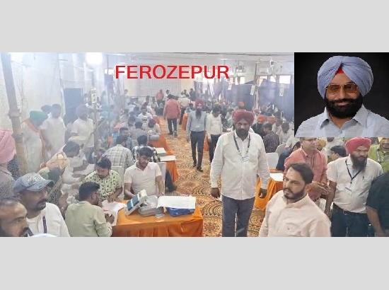 Ferozepur: Nardev Singh Bobby Mann polled 62480 votes, leading by 793 votes (10.49 AM)