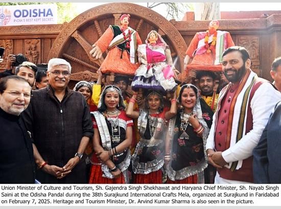 Union Minister Gajendra Singh Shekhawat, CM Nayab Singh Saini inaugurate Surajkund Mela in Faridabad