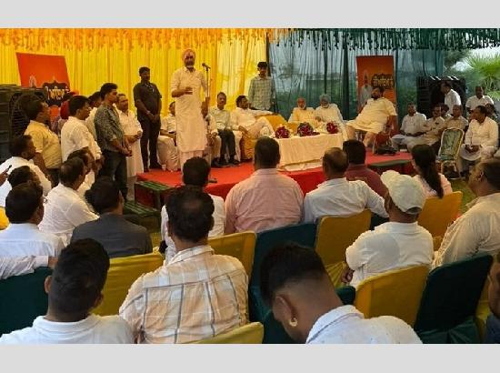 Manpreet Badal Holds First Major Political Meeting after Becoming BJP National Vice-President