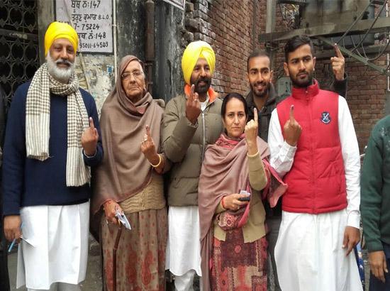 Manjit Singh Bitti AAP Candidate after voting