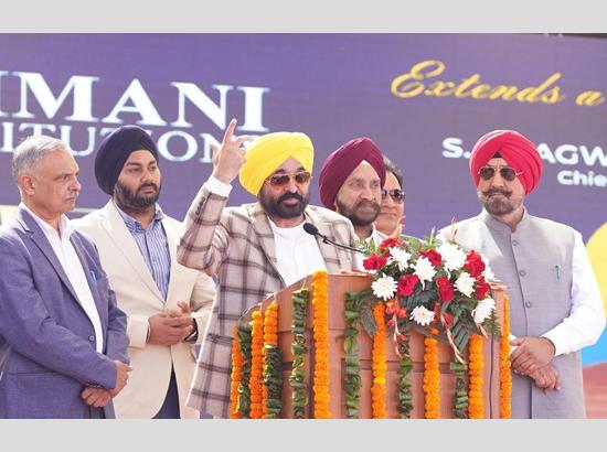 Sehatmand Punjab: CM Mann lays foundation for Sri Sukhmani Medical College in Dera Bassi