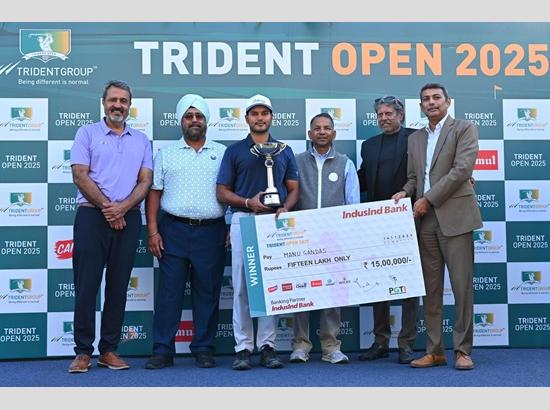 Manu Gandas wins Trident Open 2025 title in three-player playoff