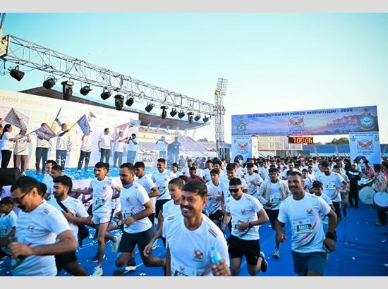 Over 3,500 participate in IAF marathon in Jodhpur, including 250 foreign runners