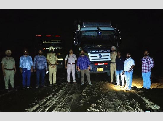 Mining Dept crackdown on illegal mining in four operations across Punjab, seizes heavy machinery and vehicles