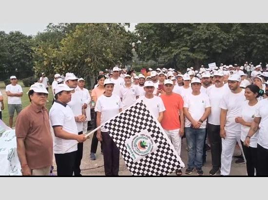 National Institute of Ayurveda Panchkula organizes successful walkathon as part of International Yoga Day