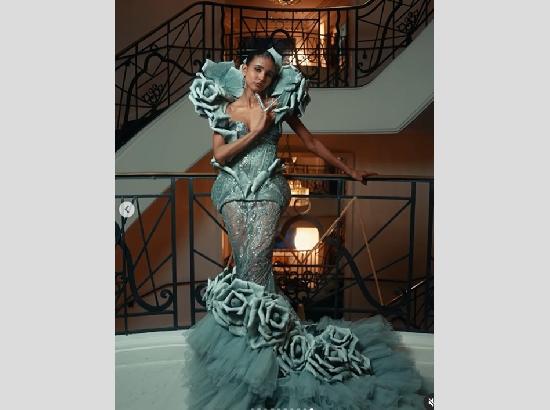 Nancy Tyagi wows Cannes for the second time with self-designed silver gown