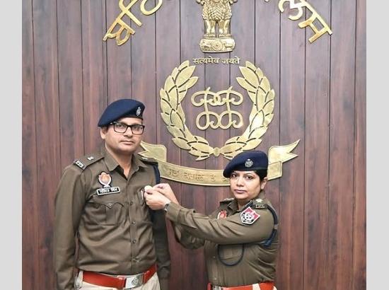 Bathinda SP City Narinder Singh awarded DGP Disk for dedication and outstanding service  