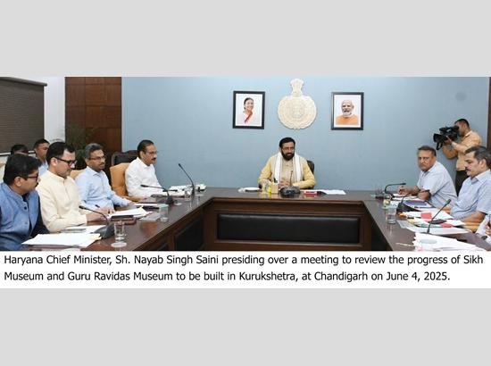 Ensure timely completion of Sikh Museum and Sant Shiromani Guru Ravidas Museum in Kurukshetra -Haryana CM Saini
