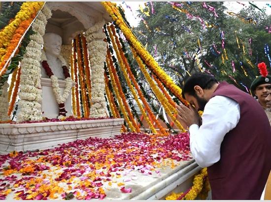 Haryana CM Saini attends 144th birth anniversary celebrations of Deenbandhu Sir Chhotu Ram