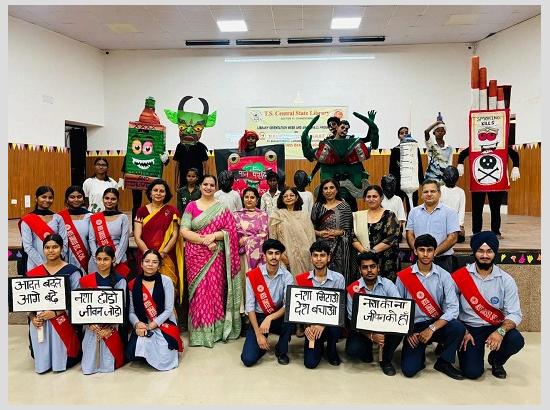 T.S. Central State Library Launches Library Orientation Week-cum-Nasha Mukt Bharat Awareness Programme in Chandigarh Government Schools