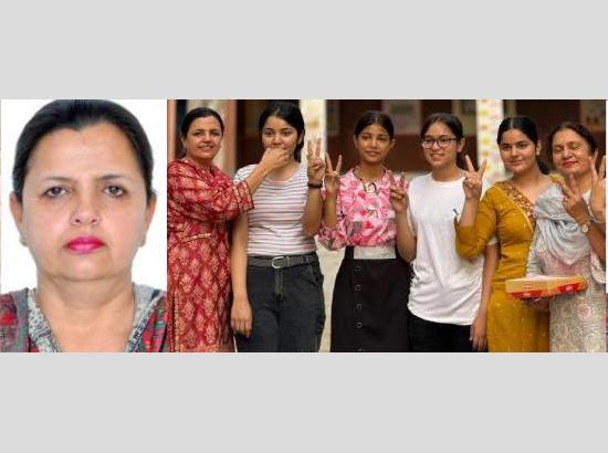 School of Eminence Bharat Nagar Ludhiana girls shine in board results

