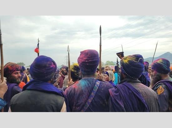 Huge rush of pilgrims at Sri Anandpur Sahib on Hola Mohalla