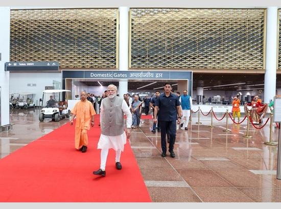 PM Modi inaugurates Phase I of Noida International Airport in Jewar
