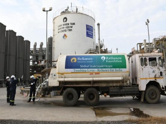 Reliance becomes India's largest producer of medical grade liquid oxygen from single locat