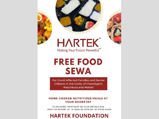 Hartek Foundation starts Langar sewa for senior citizens & COVID affected families of Tricity