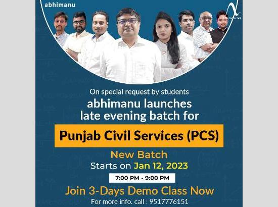 Abhimanu IAS launches late evening live batch for State Civil Services Exams