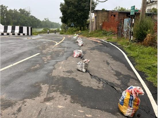 Road on Newly Constructed Bridge Subsides Even Before Formal Inauguration

