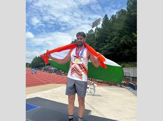 Punjab Police officer makes record in international police games veterans, wins Gold at Atlanta