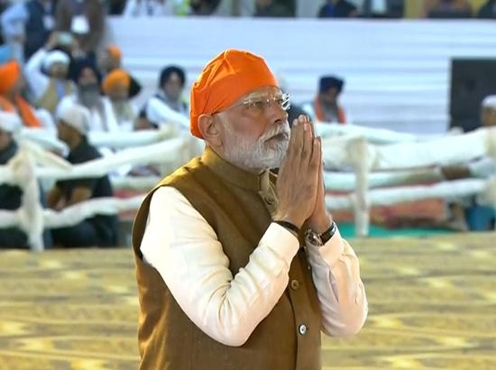 PM Modi participates in special programme commemorating 350th Shaheedi Diwas of Sri Guru Tegh Bahadur in Kurukshetra
