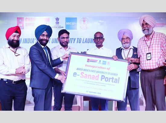 Chandigarh University becomes North India's first University to launch MEA's e-Sanad portal to help students in hassle-free document verification