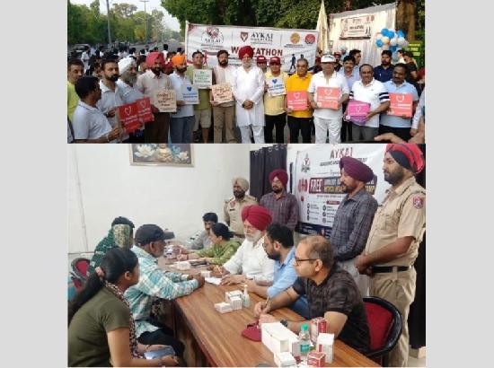SSP flagged off Organ donation and Uro-Cancer Awareness Walkathon