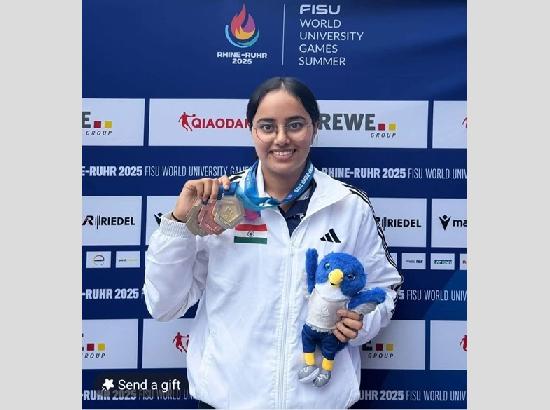 Punjabi University's Parneet Kaur shines at World University Games with  hat-trick of medals