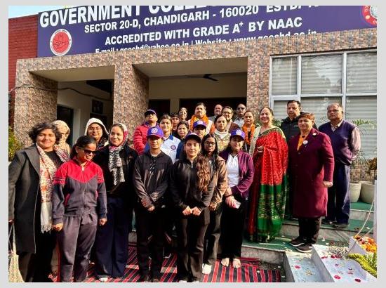 77th Republic Day Celebrated with Patriotic Fervour at Government College of Education, Sector 20-D, Chandigarh
